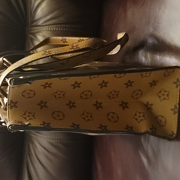 ON THE GO TOTE BAG OTG 2 TONE BROWN BAG - Picture 3 of 11